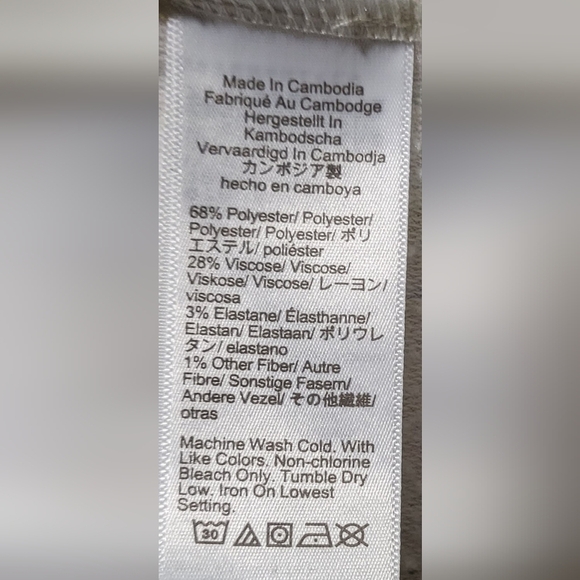 J CREW Speckle Pullover Hoodie Cream Size Medium - Picture 6 of 7